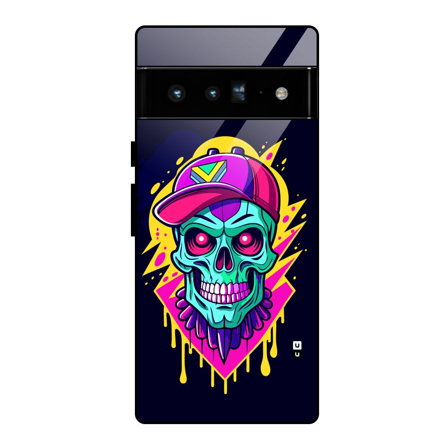 Skull In Cap Glass Back Case for Google Pixel 6 Pro
