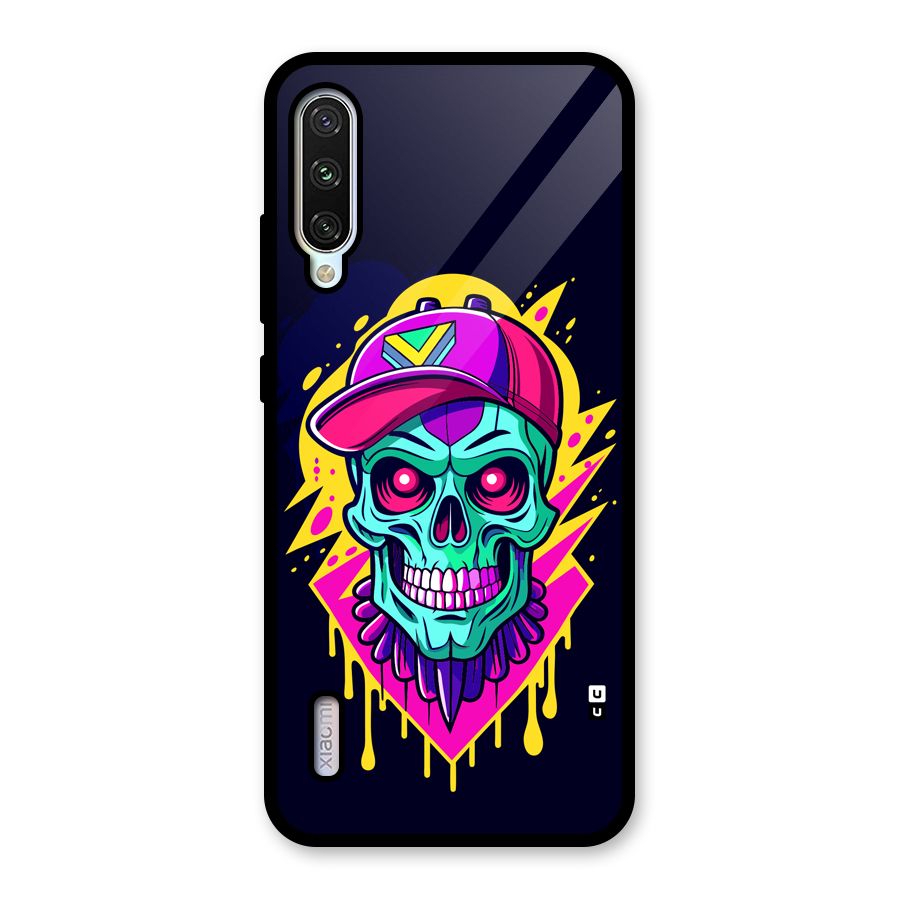 Skull In Cap Glass Back Case for Mi A3