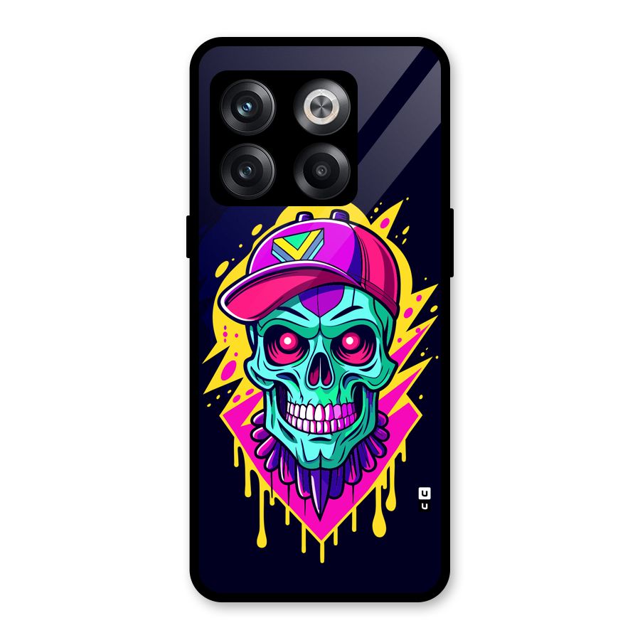Skull In Cap Glass Back Case for OnePlus 10T