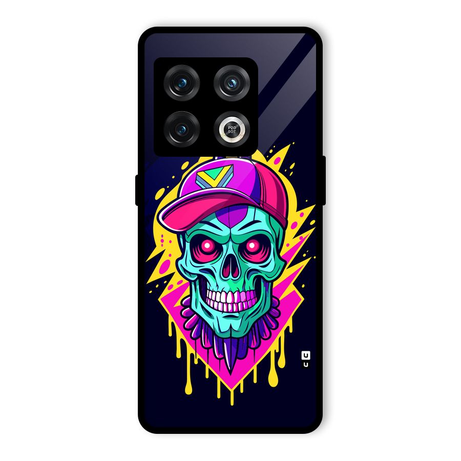 Skull In Cap Glass Back Case for OnePlus 10 Pro 5G