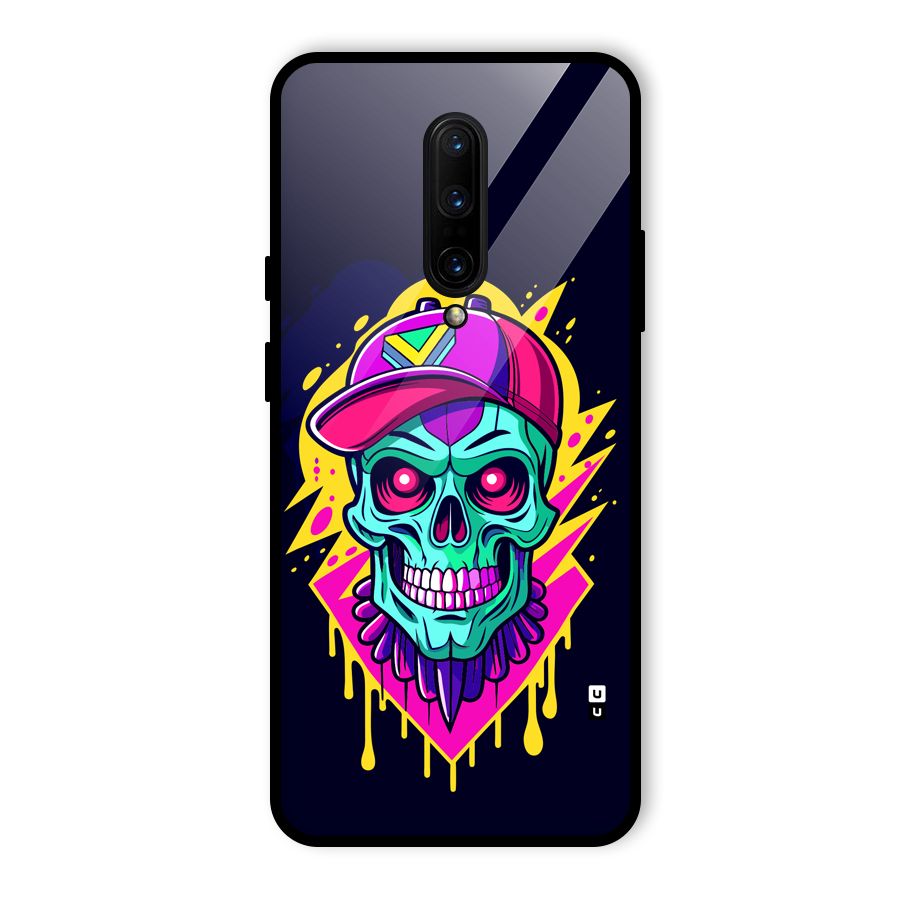Skull In Cap Glass Back Case for OnePlus 7 Pro