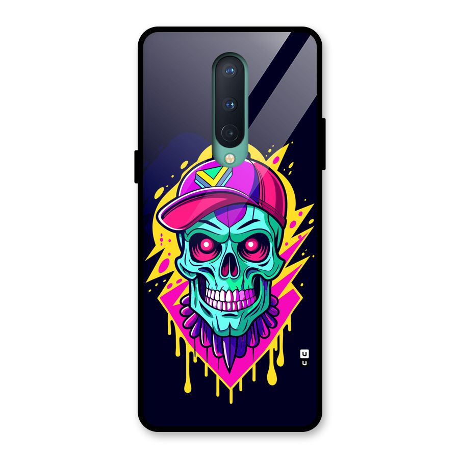 Skull In Cap Glass Back Case for OnePlus 8