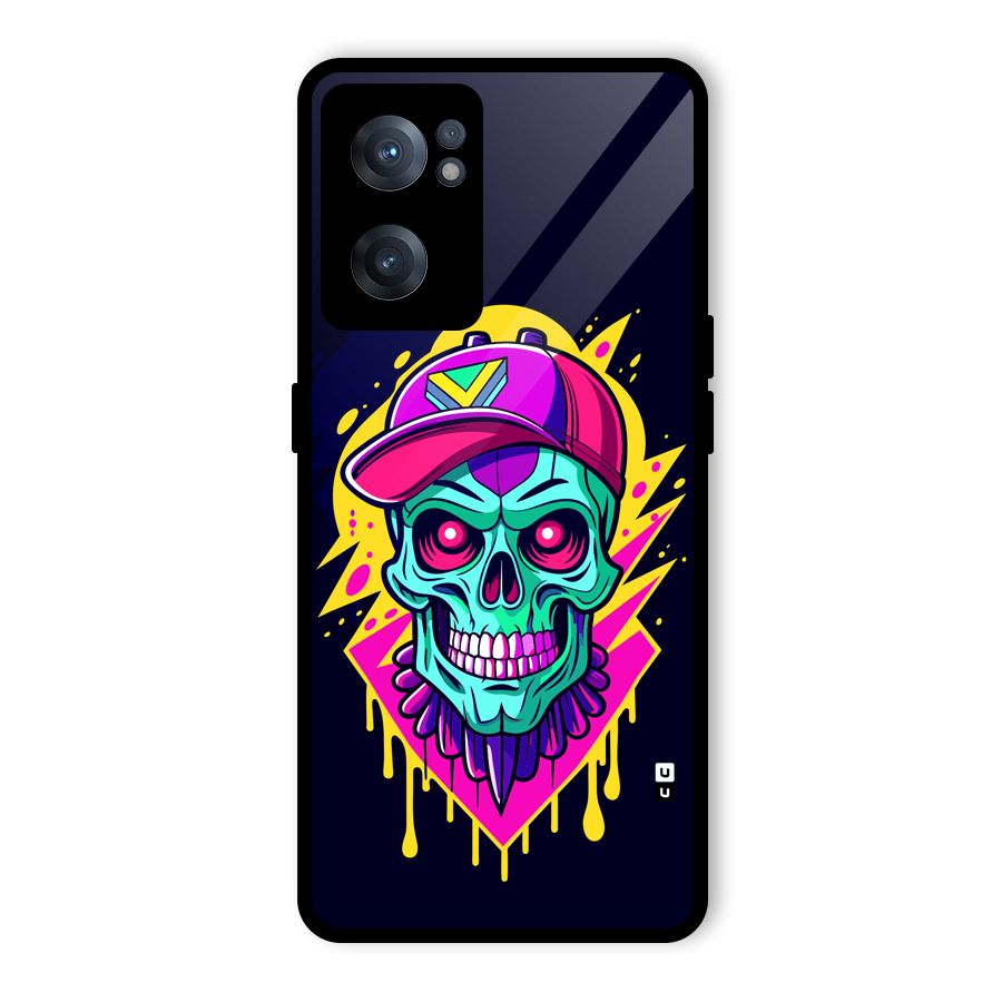 Skull In Cap Glass Back Case for OnePlus Nord CE 2 5G