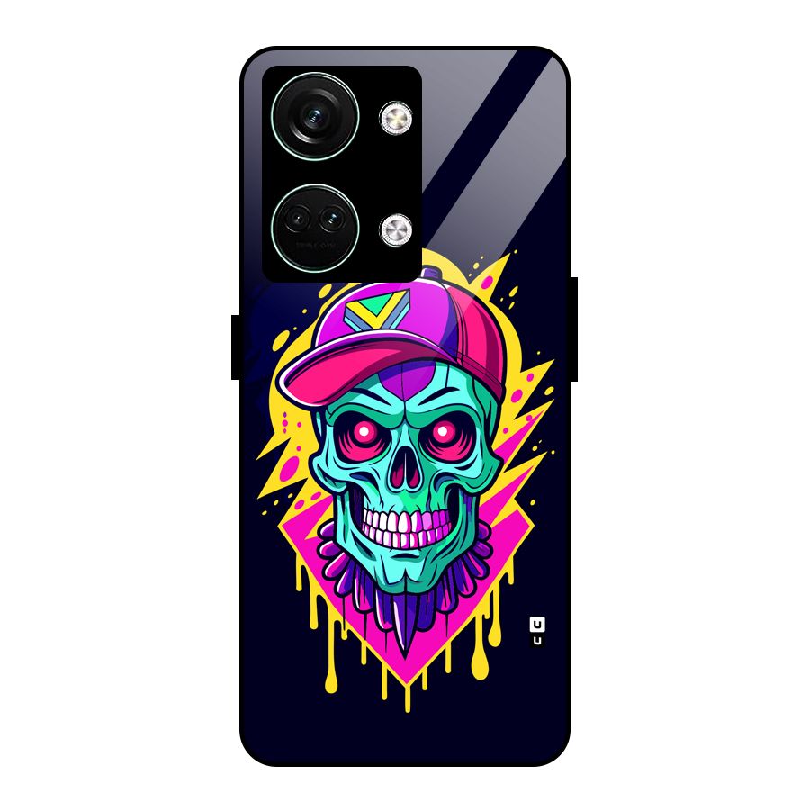 Skull In Cap Glass Back Case for Oneplus Nord 3