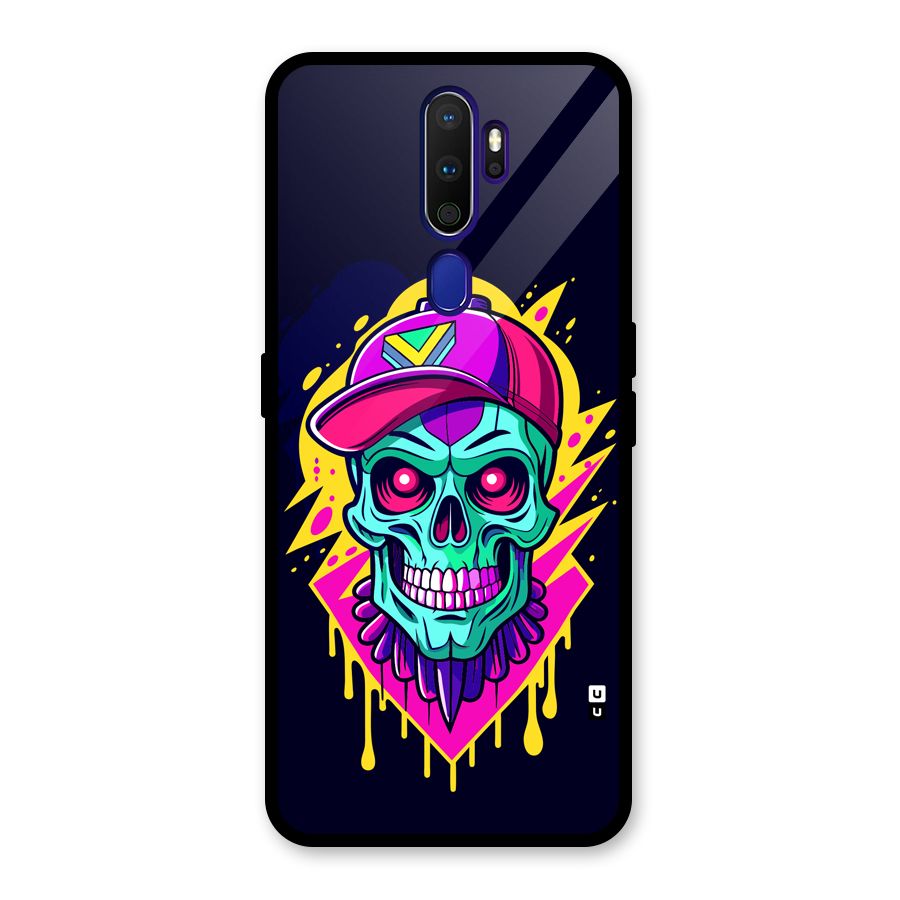 Skull In Cap Glass Back Case for Oppo A9 (2020)