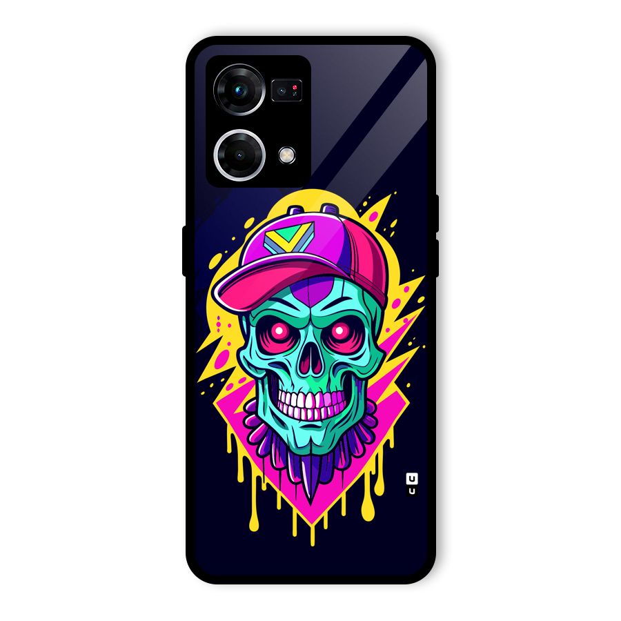 Skull In Cap Glass Back Case for Oppo F21 Pro 5G