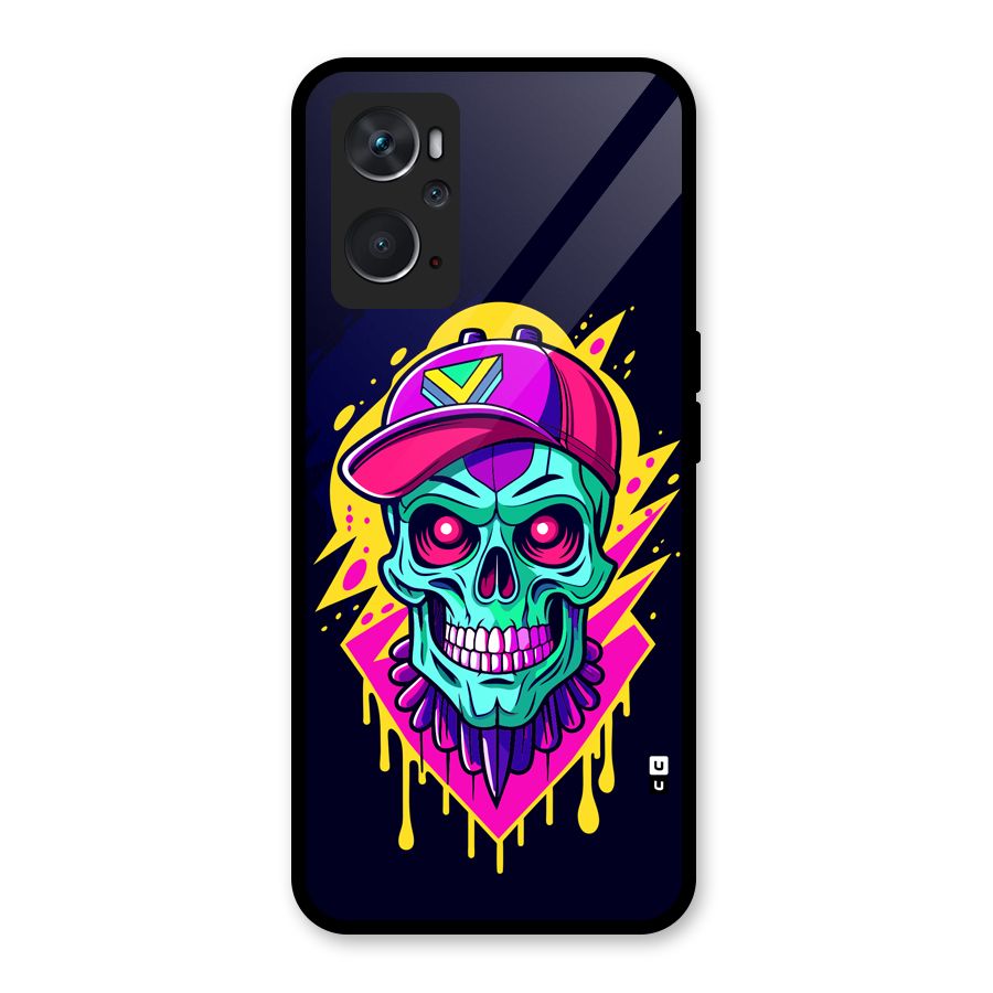 Skull In Cap Glass Back Case for Oppo K10 4G