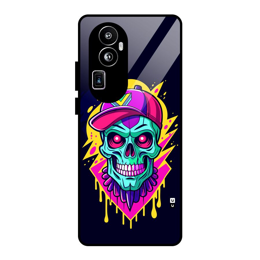 Skull In Cap Glass Back Case for Oppo Reno10 Pro Plus