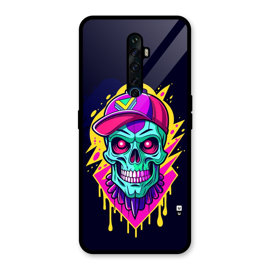 Skull In Cap Glass Back Case for Oppo Reno2 Z