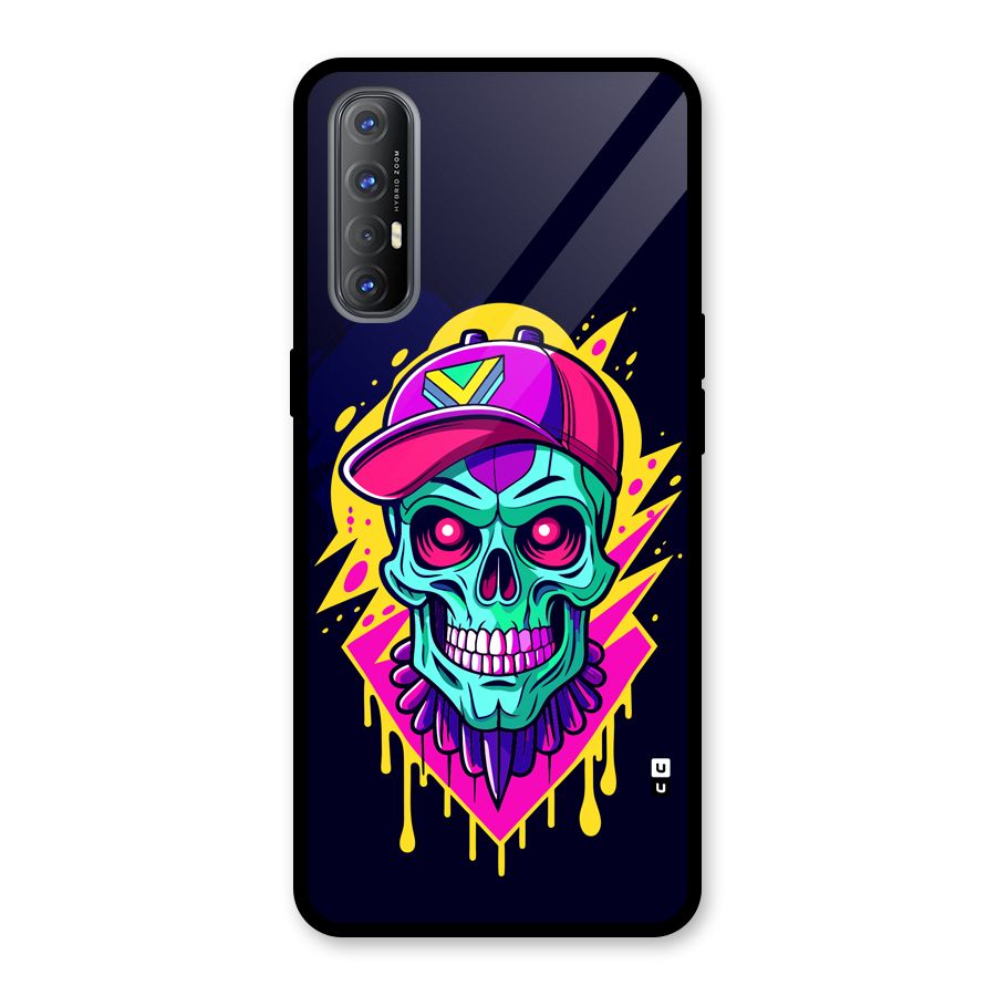Skull In Cap Glass Back Case for Oppo Reno3 Pro
