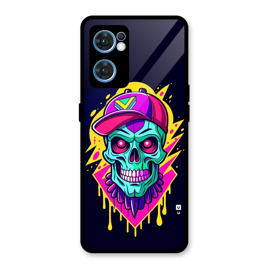 Skull In Cap Glass Back Case for Oppo Reno7 5G