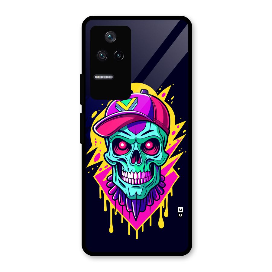 Skull In Cap Glass Back Case for Poco F4 5G