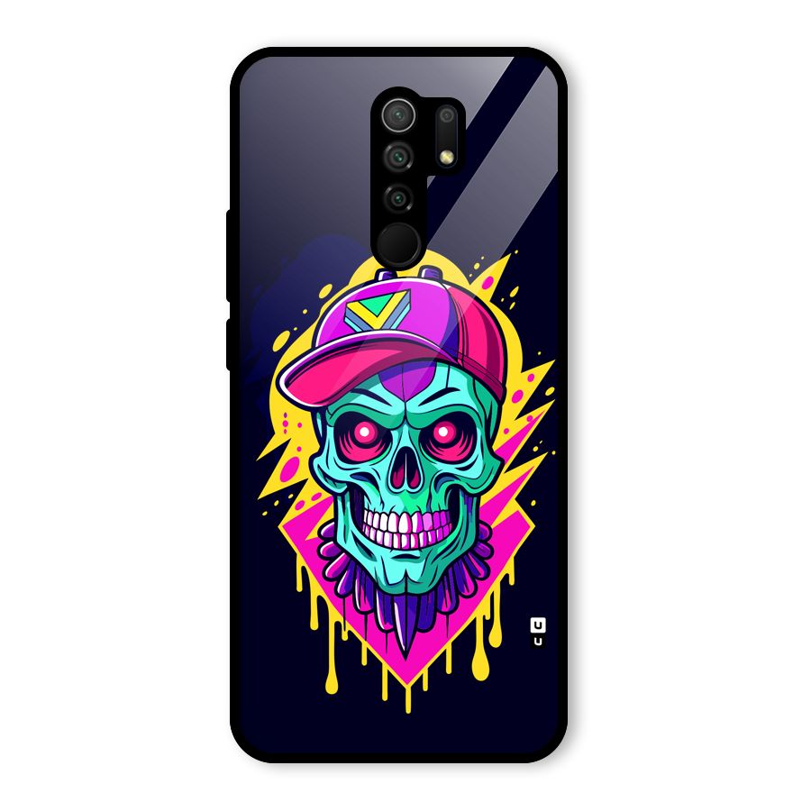 Skull In Cap Glass Back Case for Poco M2
