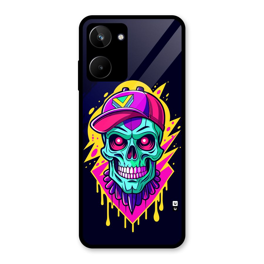Skull In Cap Glass Back Case for Realme 10