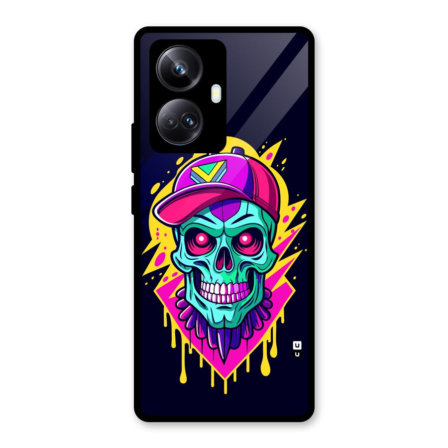 Skull In Cap Glass Back Case for Realme 10 Pro Plus