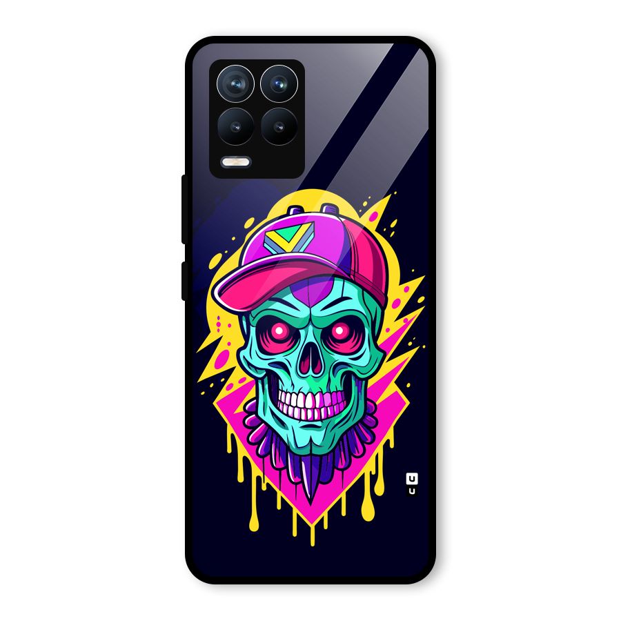 Skull In Cap Glass Back Case for Realme 8 Pro
