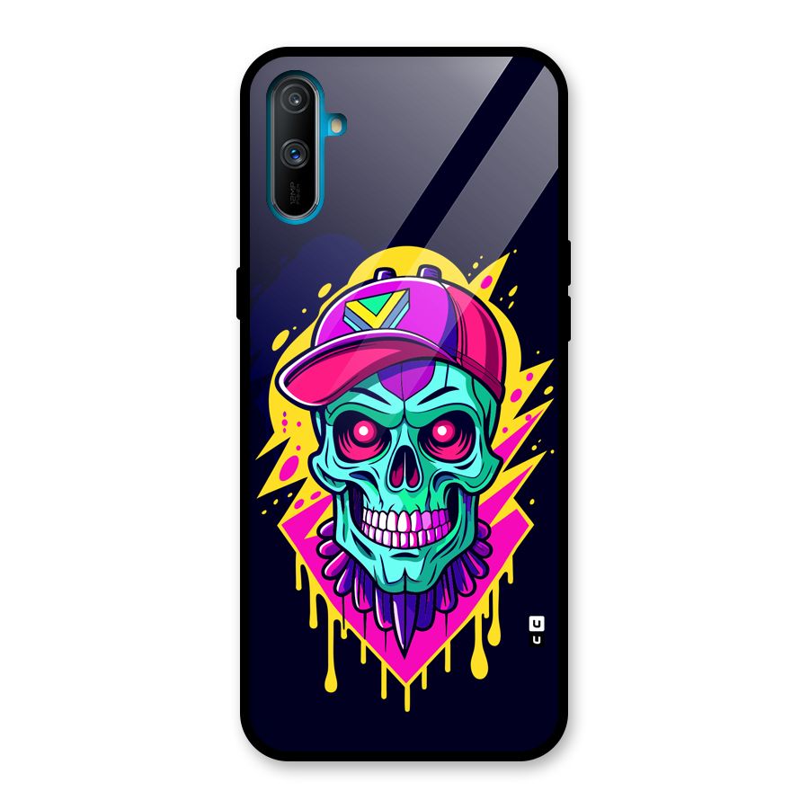 Skull In Cap Glass Back Case for Realme C3