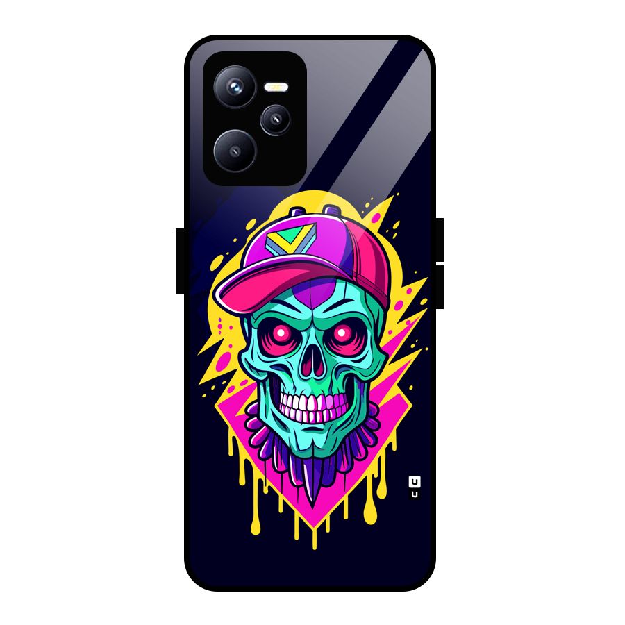 Skull In Cap Glass Back Case for Realme C35