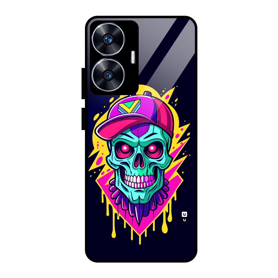 Skull In Cap Glass Back Case for Realme Narzo N55