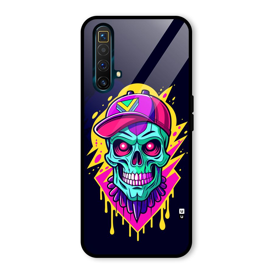 Skull In Cap Glass Back Case for Realme X3