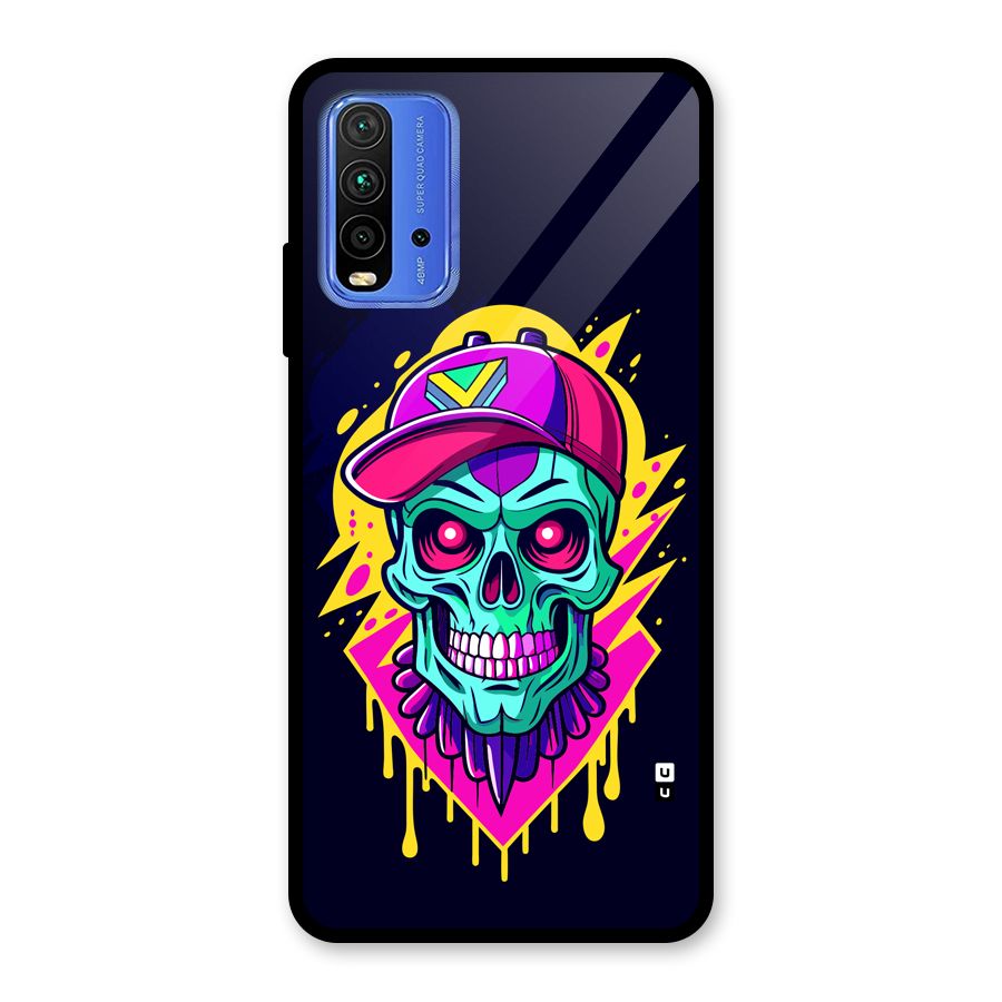 Skull In Cap Glass Back Case for Redmi 9 Power