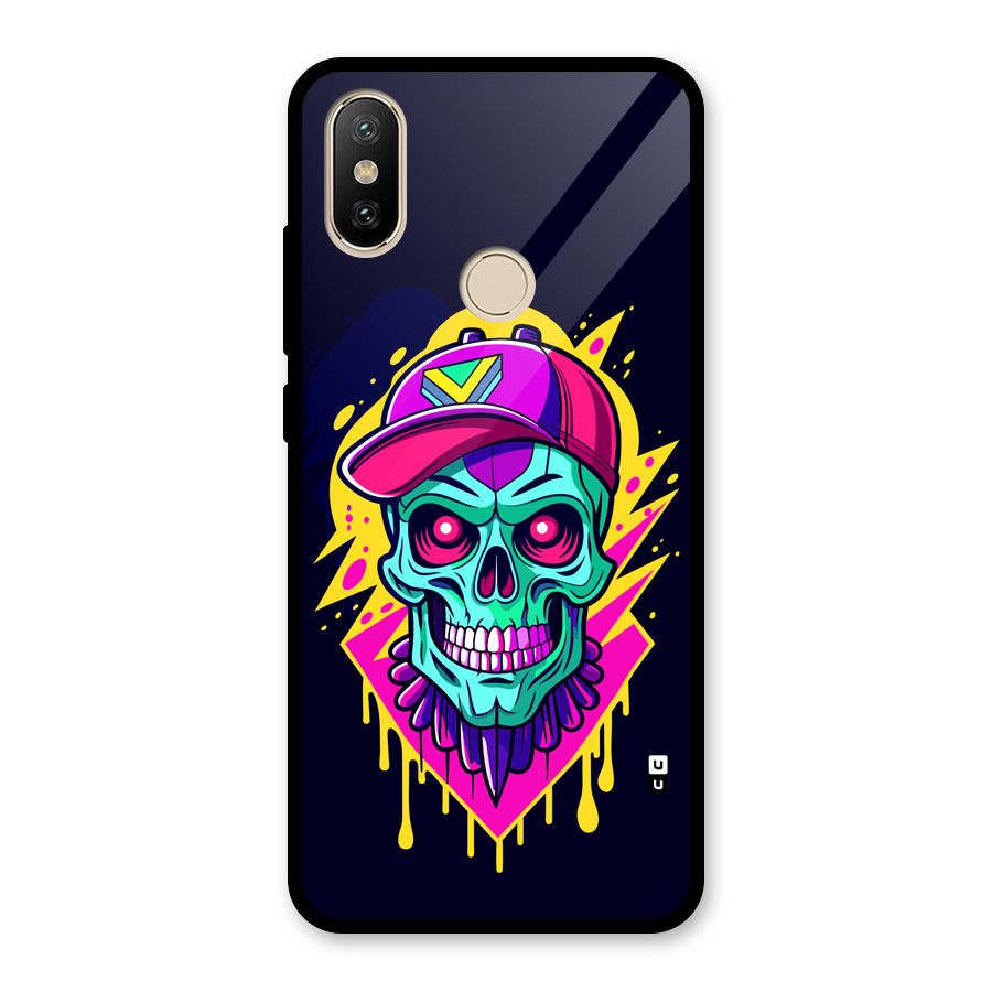 Skull In Cap Glass Back Case for Redmi A2
