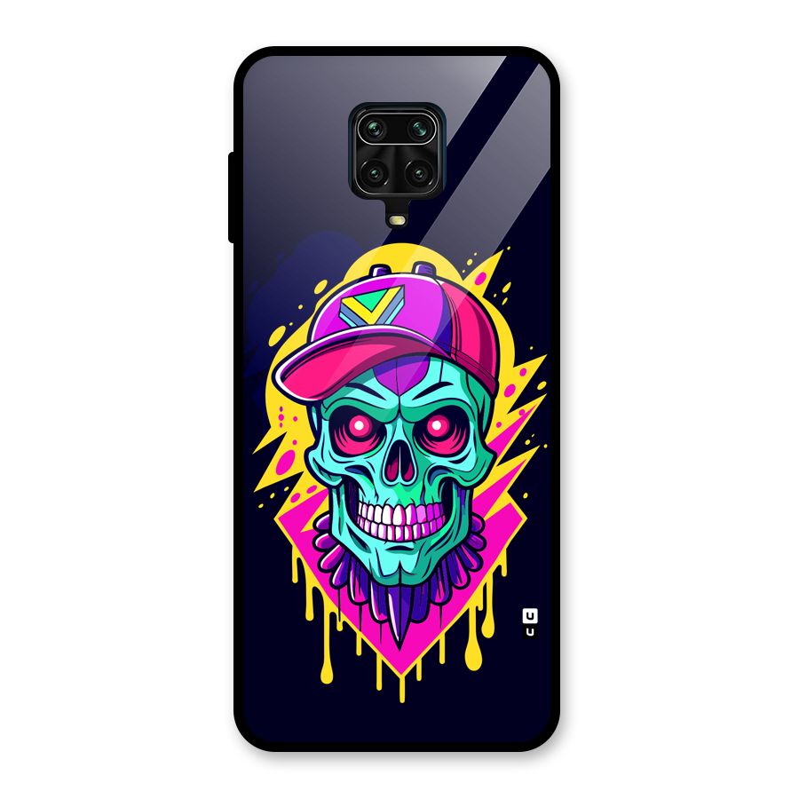 Skull In Cap Glass Back Case for Redmi Note 10 Lite