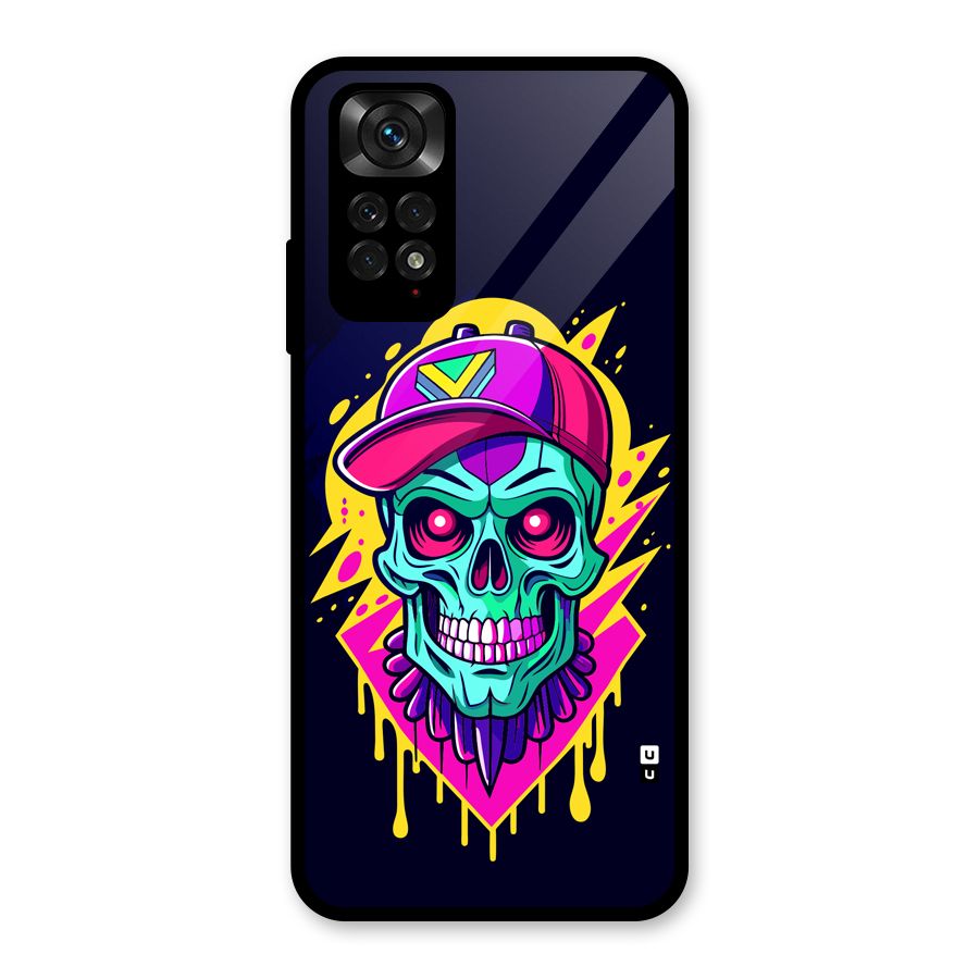Skull In Cap Glass Back Case for Redmi Note 11
