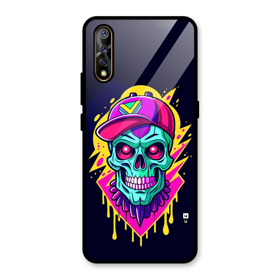 Skull In Cap Glass Back Case for Vivo S1