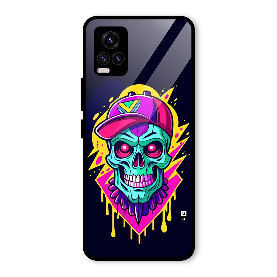 Skull In Cap Glass Back Case for Vivo V20