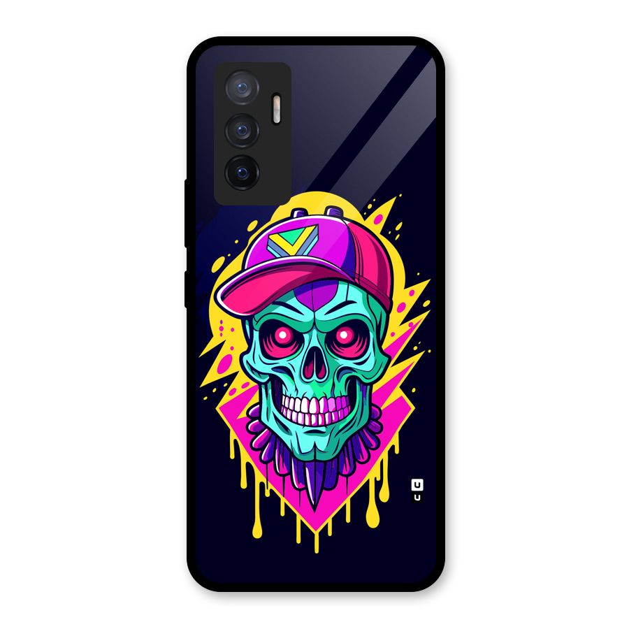 Skull In Cap Glass Back Case for Vivo V23e