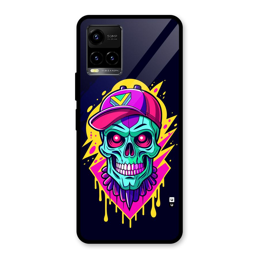Skull In Cap Glass Back Case for Vivo Y21T