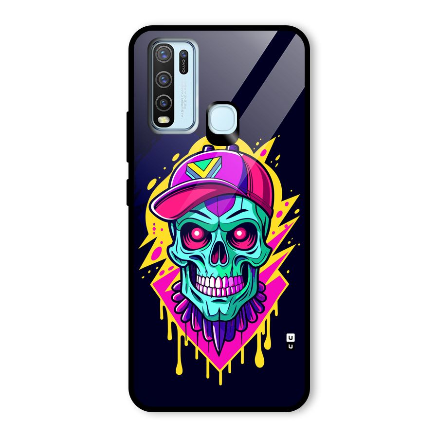 Skull In Cap Glass Back Case for Vivo Y30