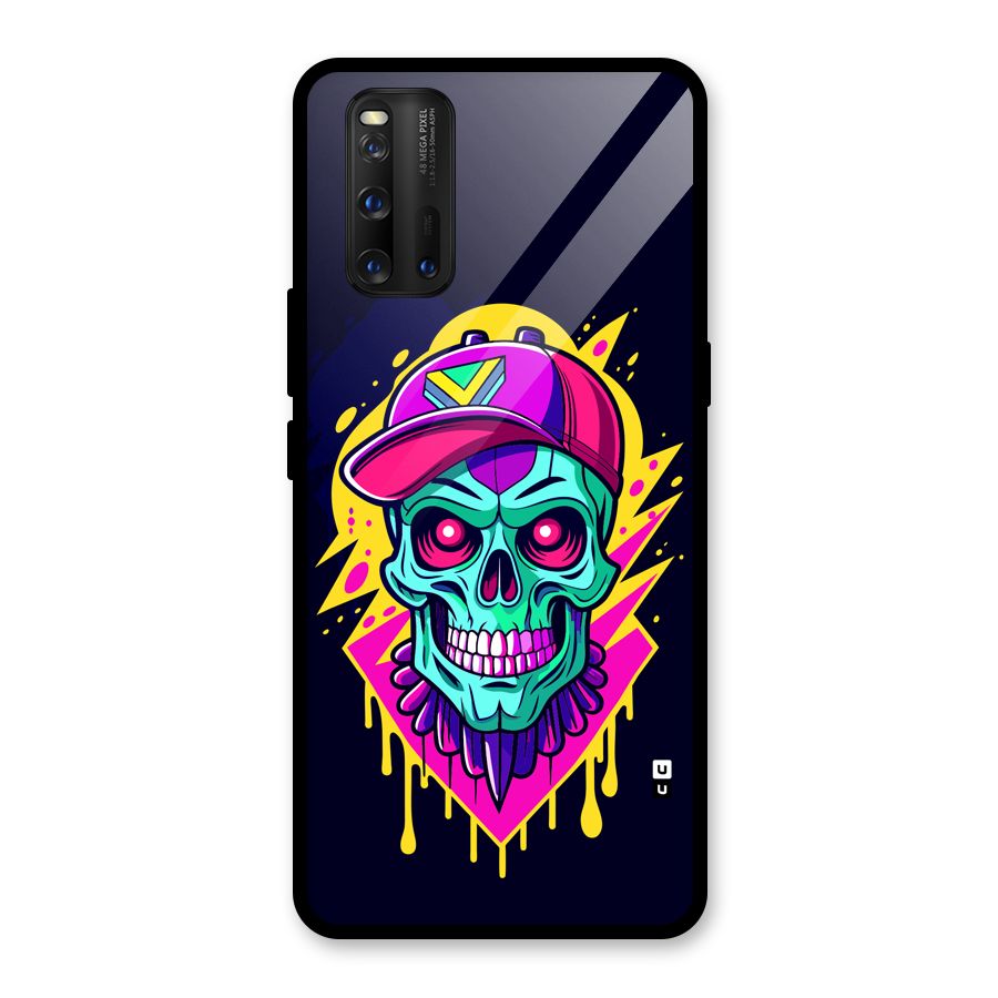 Skull In Cap Glass Back Case for Vivo iQOO 3