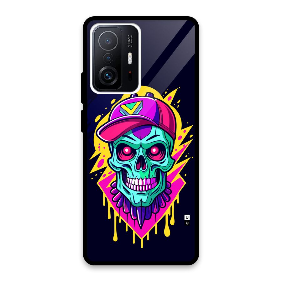 Skull In Cap Glass Back Case for Xiaomi 11T Pro
