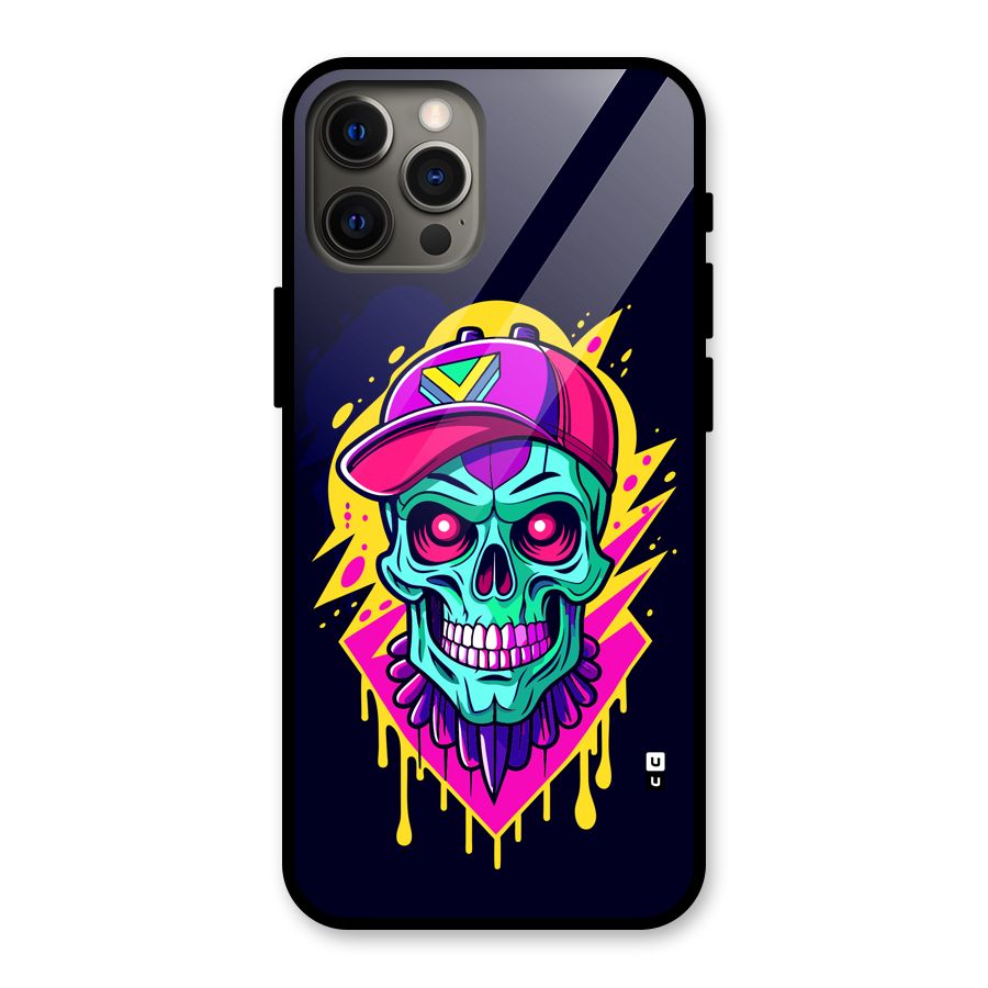 Skull In Cap Glass Back Case for iPhone 12 Pro Max