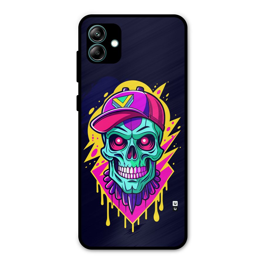 Skull In Cap Metal Back Case for Galaxy A04