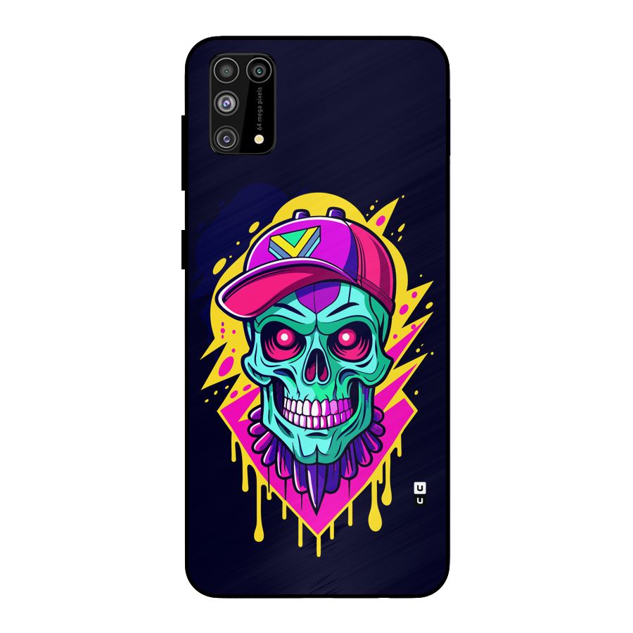 Skull In Cap Metal Back Case for Galaxy F41