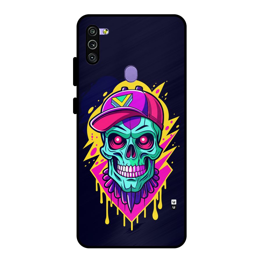 Skull In Cap Metal Back Case for Galaxy M11