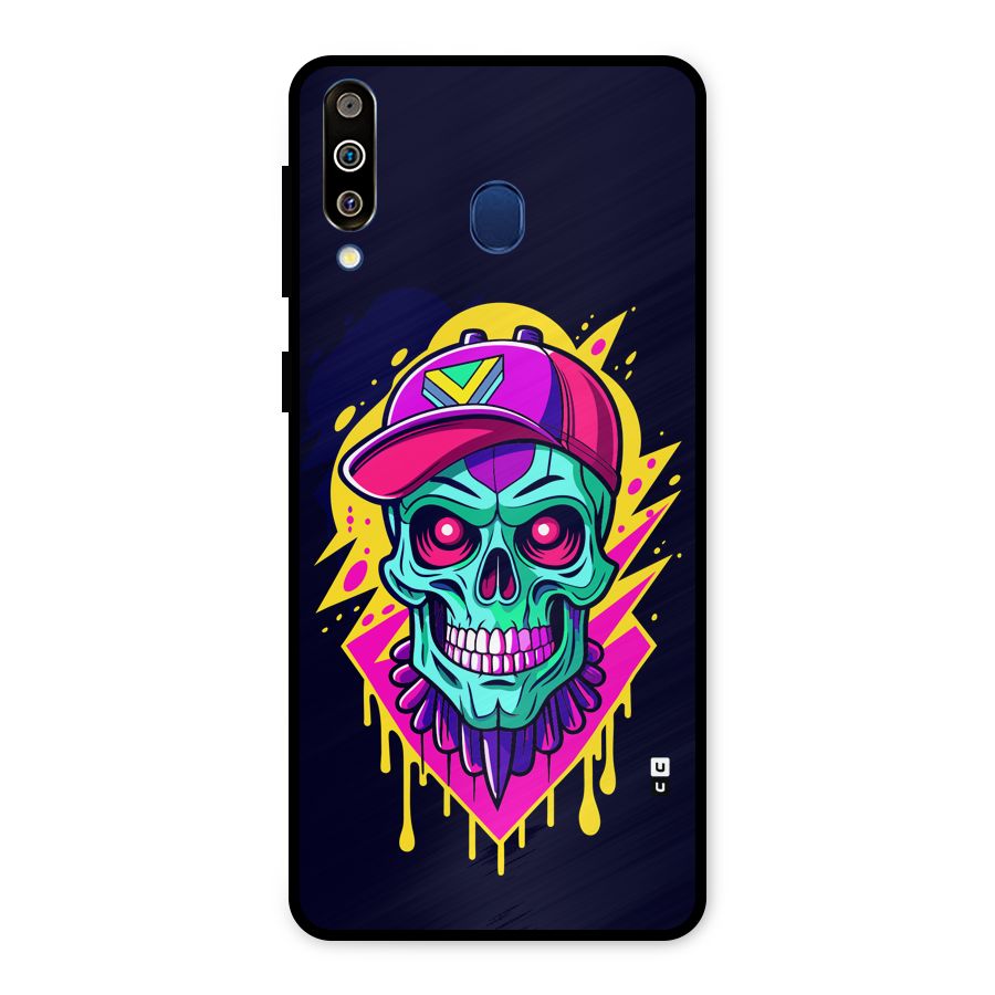 Skull In Cap Metal Back Case for Galaxy M30