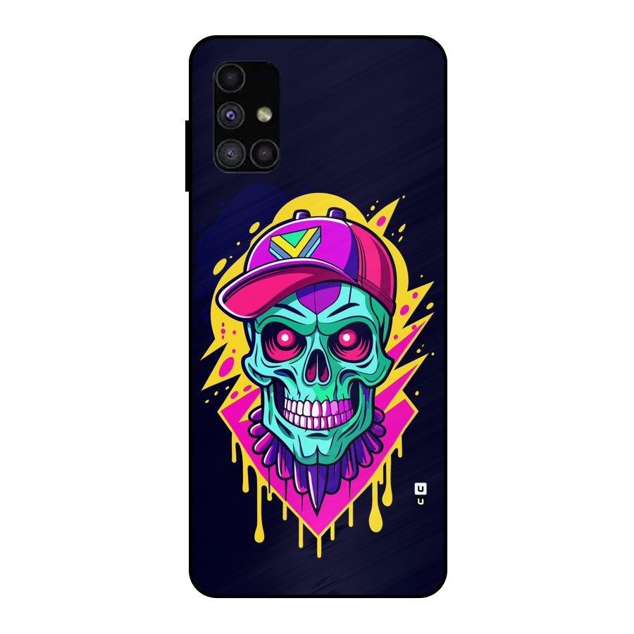 Skull In Cap Metal Back Case for Galaxy M51