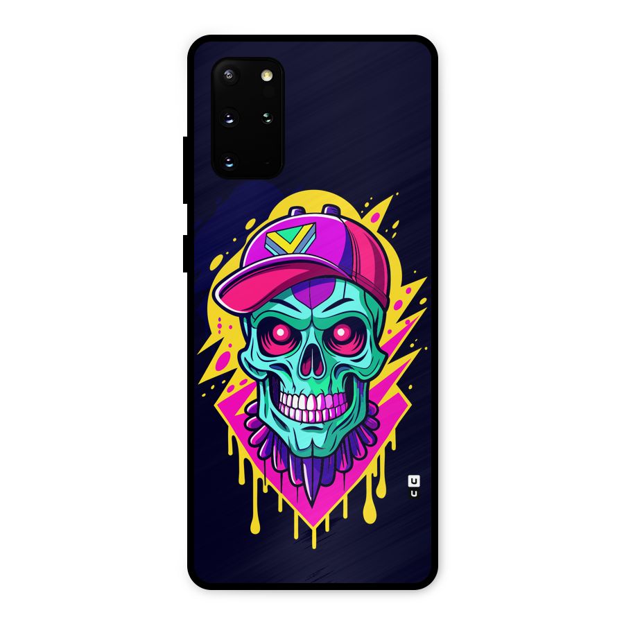 Skull In Cap Metal Back Case for Galaxy S20 Plus