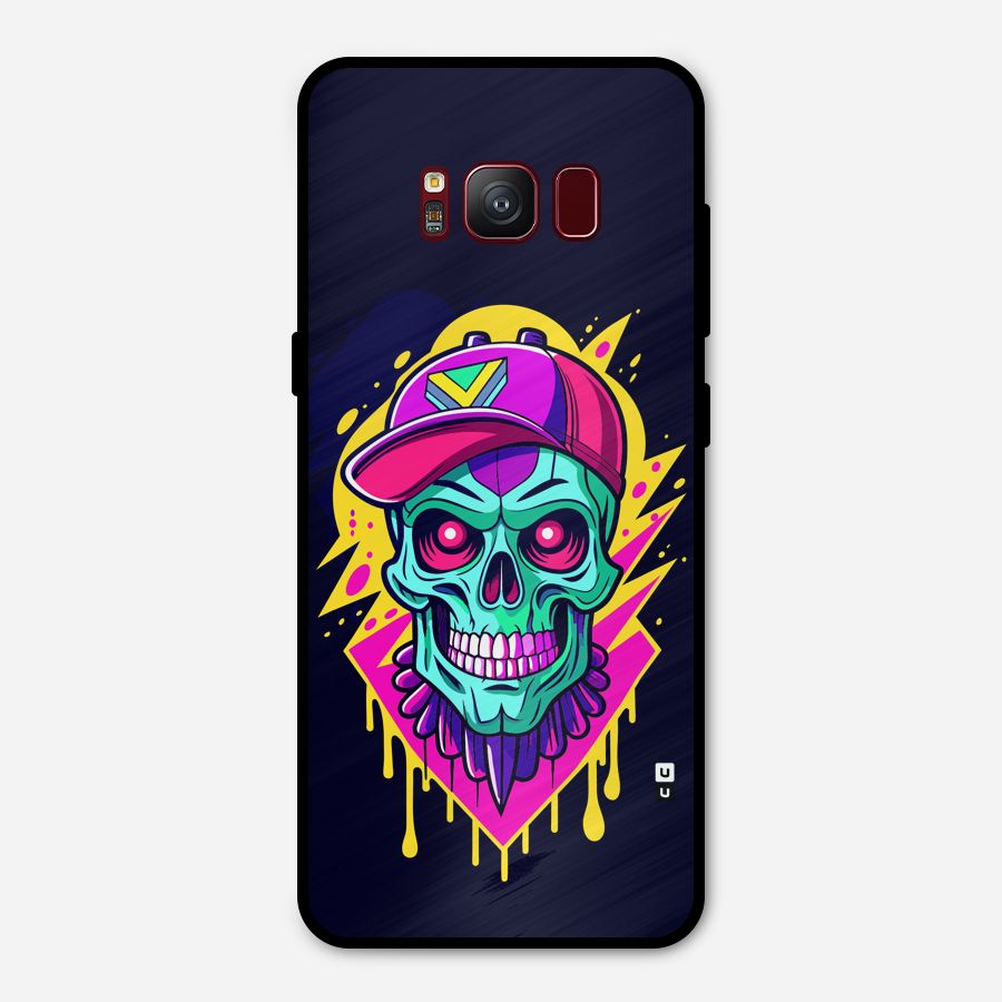 Skull In Cap Metal Back Case for Galaxy S8