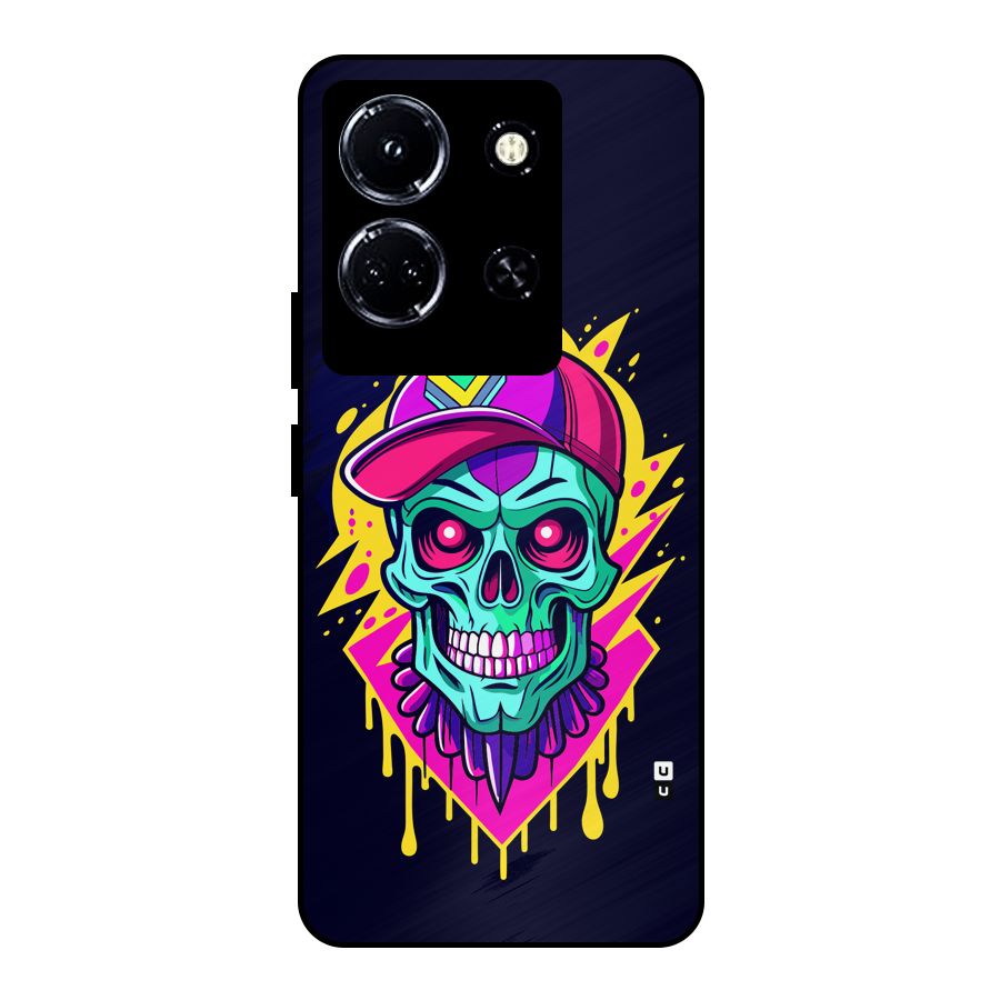 Skull In Cap Metal Back Case for Infinix Note 30 5G