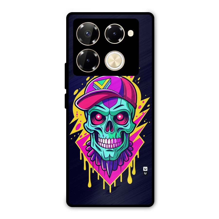 Skull In Cap Metal Back Case for Infinix Note 40 Pro