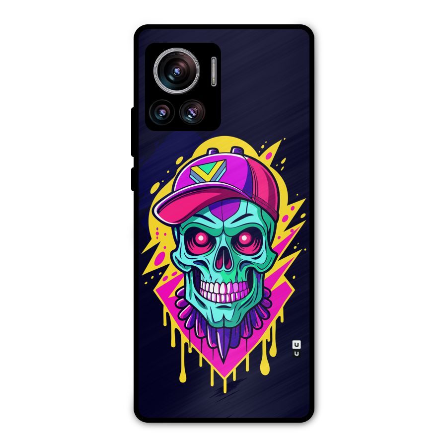 Skull In Cap Metal Back Case for Motorola Edge 30 Ultra