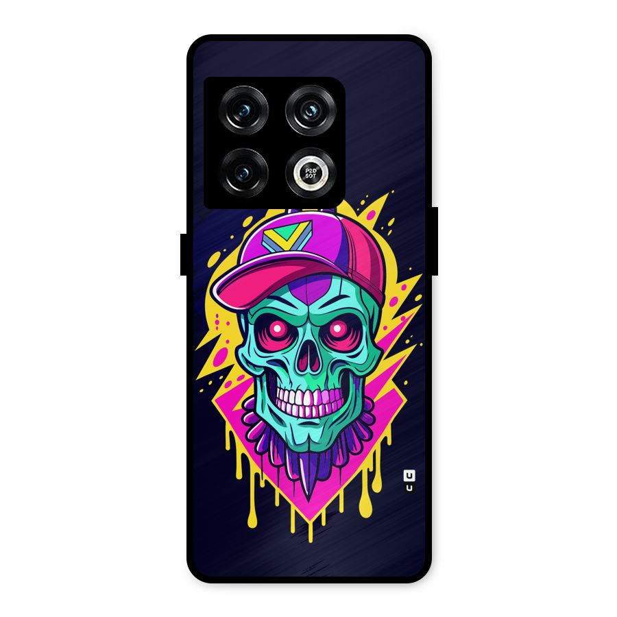 Skull In Cap Metal Back Case for OnePlus 10 Pro 5G
