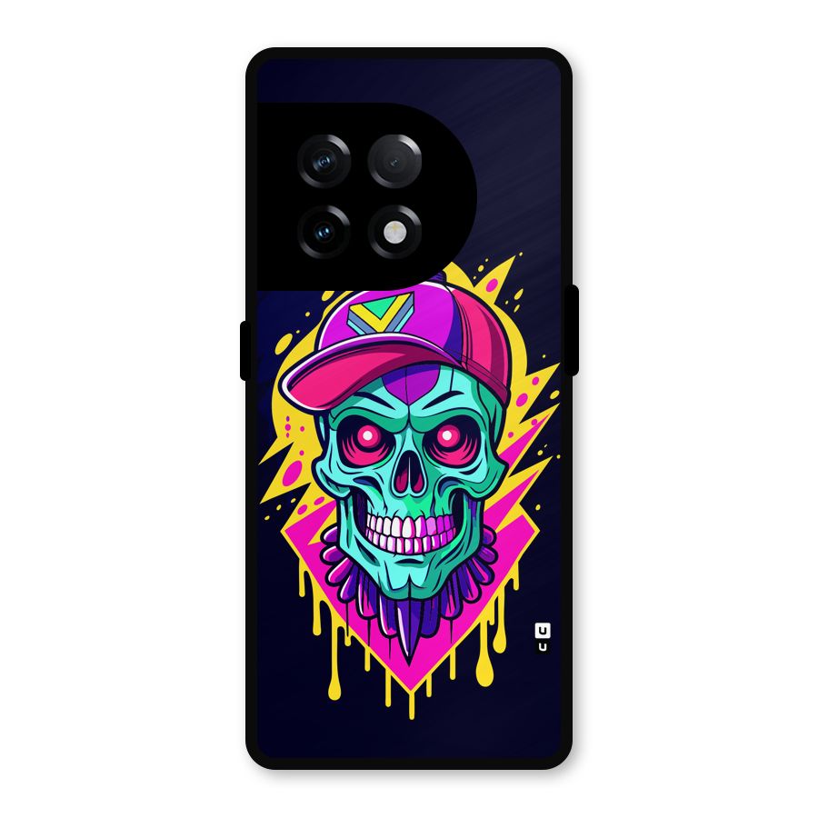 Skull In Cap Metal Back Case for OnePlus 11R