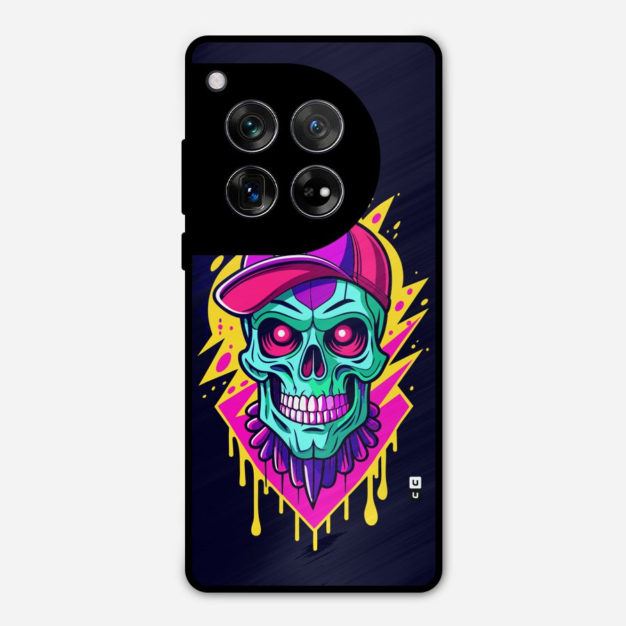 Skull In Cap Metal Back Case for OnePlus 12