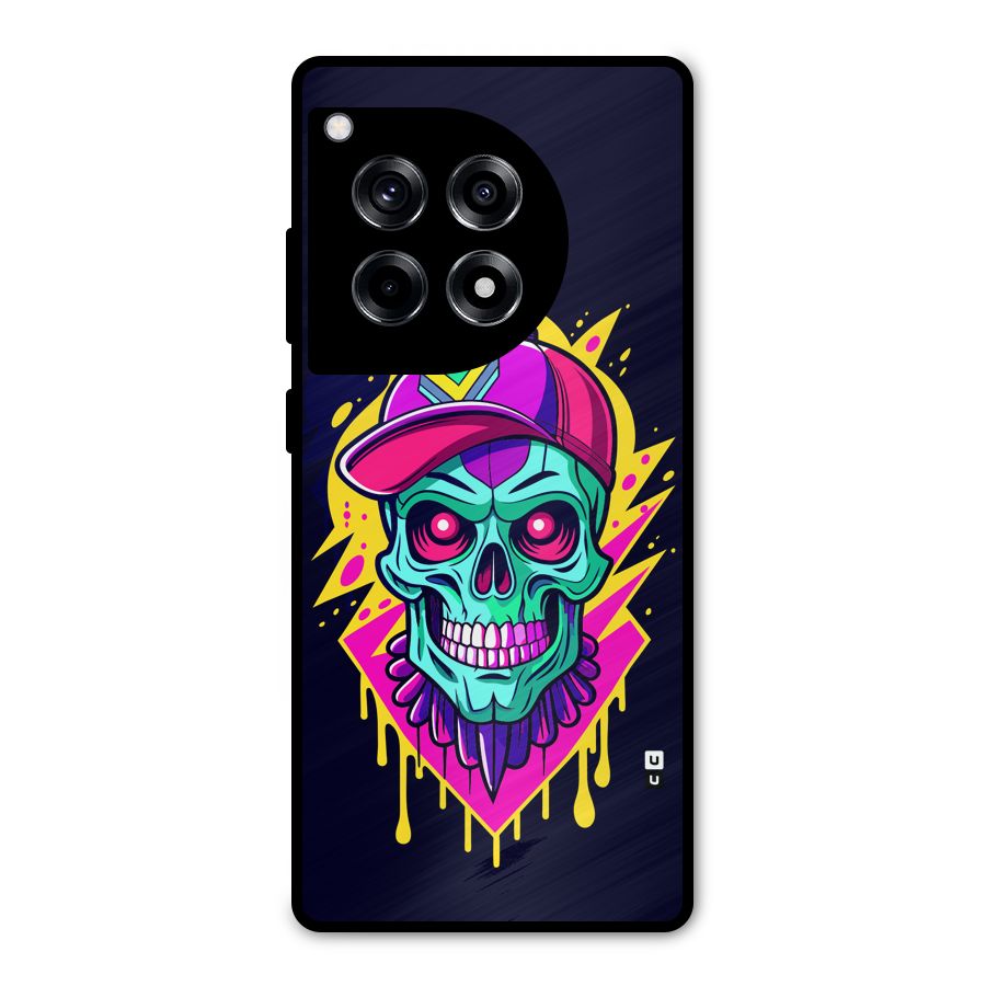 Skull In Cap Metal Back Case for OnePlus 12R